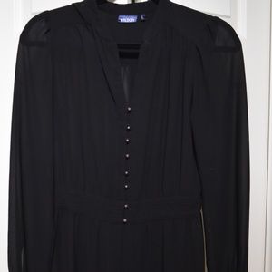 Black Chiffon Cardigan